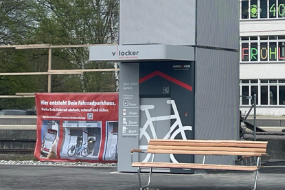 Die neue V-Locker-Veloparkieranlage in Grenchen Süd